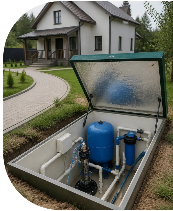 Автономное водоснабжение дома в Ржеве от 154185 р. | АПаруса-Ржв